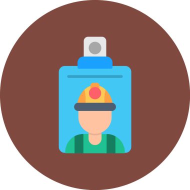 Her Kullanım için Kimlik Kartı, Basit Vektör Simgesi