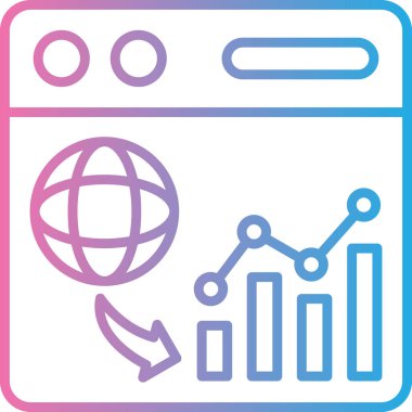 Modern bir makine simgesinin vektör çizimi
