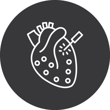 Modern b 'nin vektör illüstrasyonu kalp ikonundan yoksun