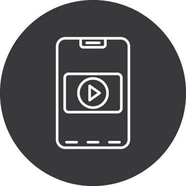 Düzenlenebilir tasarımda izole edilmiş bir vektör simgesinin çizimi