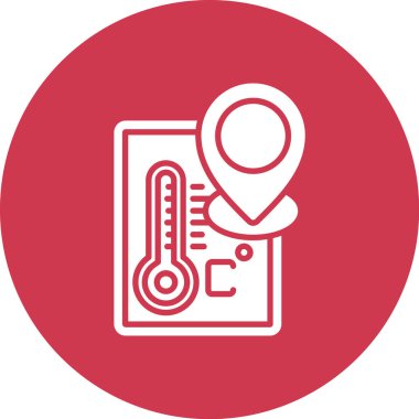 termometre modern simge, vektör