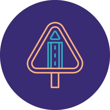 Vektör yol işareti simgesi