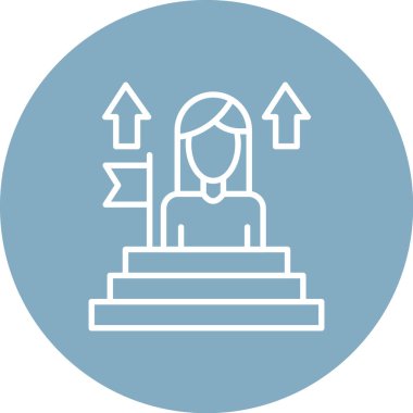 Kadın simgesinin vektör illüstrasyonu