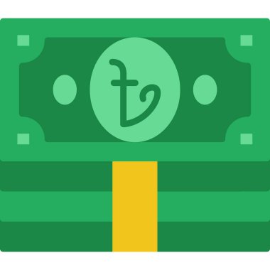 Doları vektör düz simgesi