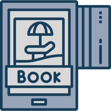 kitap simgesi, vektör illüstrasyonu