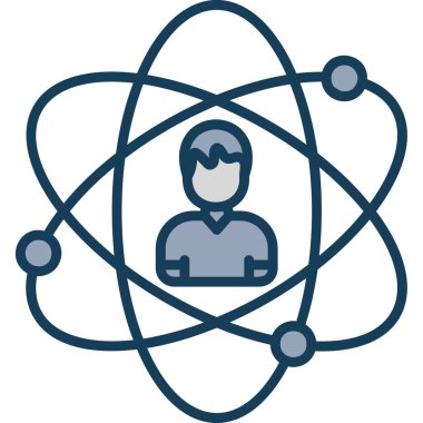 Atom bilimi ikonu - araştırma kategorisi