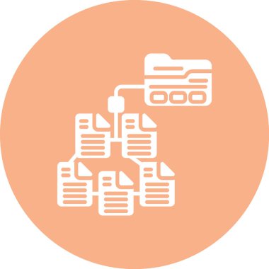 Dosya biçim simgesinin vektör illüstrasyonu