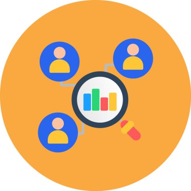 İş analizi vektör simgesi