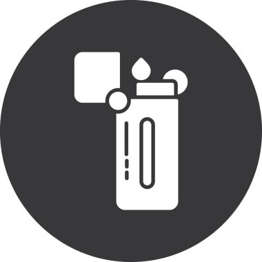 Çöp kutusu vektör simgesi. biçim düz sembol, yuvarlak açılar, gri arkaplan, beyaz arkaplan.