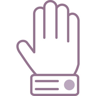 Tıbbi eldiven ikonu olan el