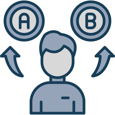 Kullanıcı modern simgesinin vektör illüstrasyonu