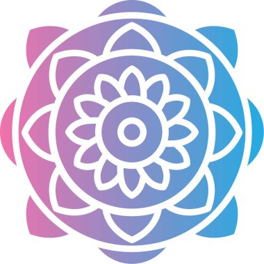 Bir çiçeğin vektör illüstrasyonu