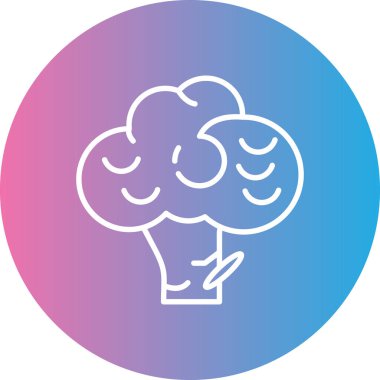 Ağaç simgesinin vektör illüstrasyonu