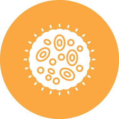 Bakteri simgesinin vektör çizimi