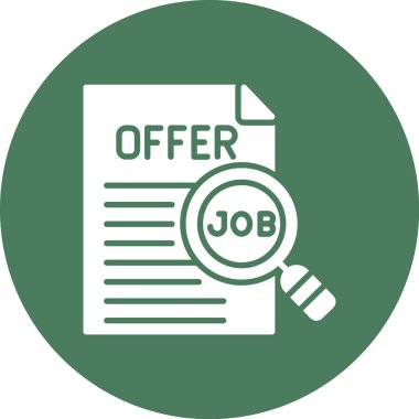 iş teklifi simgesi, vektör illüstrasyonu