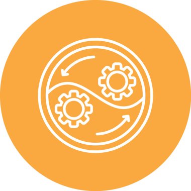 Teçhizat Web simgesi basit illüstrasyon