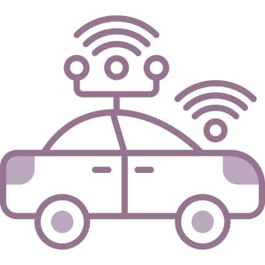 araba simgesi vektör illüstrasyonu