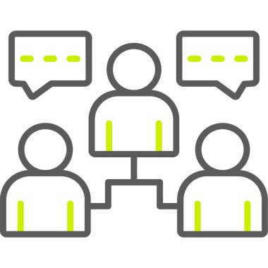 Takım Toplantısı, Her Kullanım İçin Basit Vektör Simgesi