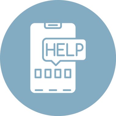 Yardım simgesi illüstrasyon çağrısı