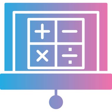 vektör hesap makinesi simgesi, vektör illüstrasyonu