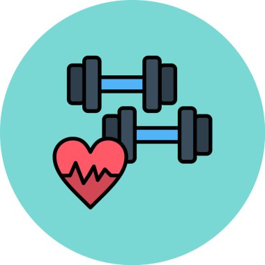 Bir kalp simgesinin vektör illüstrasyonu