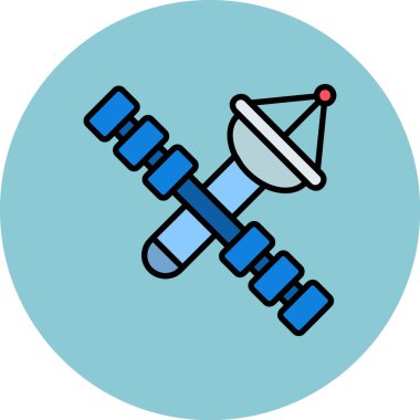 Teleskop. Web simgesi basit illüstrasyon