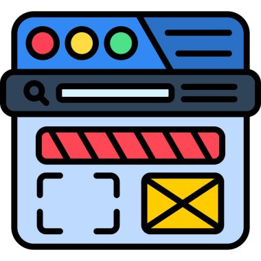 Online pazarlama. Basit tasarım