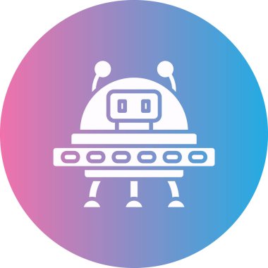 robot. Web simgesi basit illüstrasyon