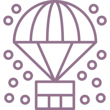 Hava balonu simgesi taslak biçiminde