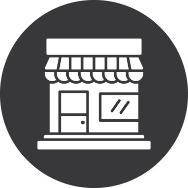 dükkan simgesi vektör illüstrasyonunu sakla