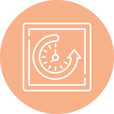 vektör zaman yönetim simgesi