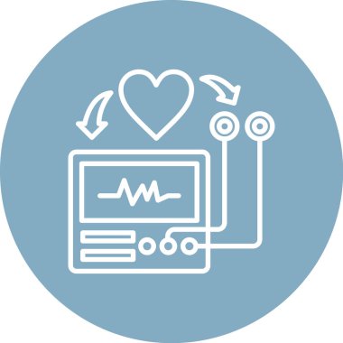 Kalp. Web simgesi basit tasarım