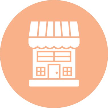 Dükkan. Web simgesi basit illüstrasyon