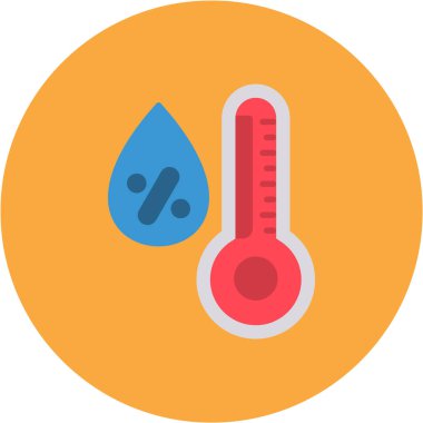 termometre simgesi, vektör illüstrasyonu