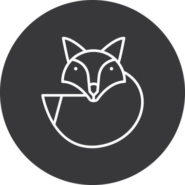 vektör fox simgesi illüstrasyonu