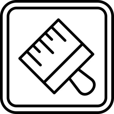 Fırça simgesi vektör illüstrasyonunu boya