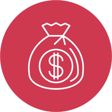 Kişisel ve ticari kullanım için vektör para simgesi.