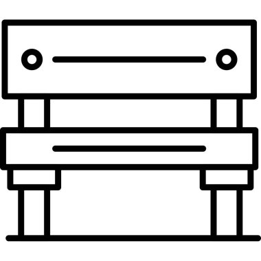 bank mobilya simgesi, taslak biçimi