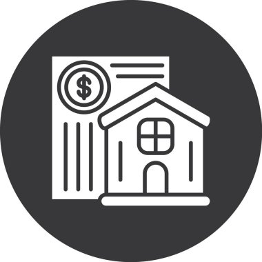 Emlak simgesi vektör illüstrasyonu