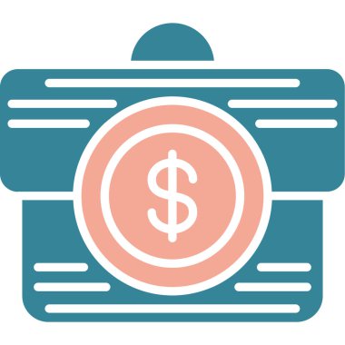 Para için. Web simgesi vektör illüstrasyonu