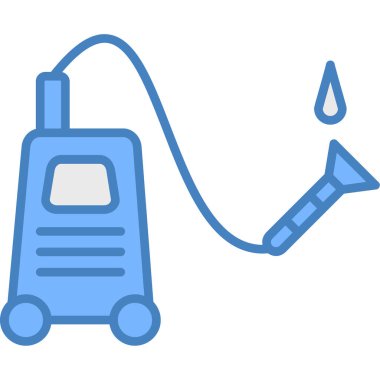 Su pompası. Web simgesi basit illüstrasyon