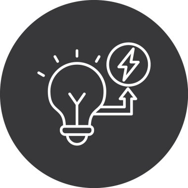 light bulb vector glyph icon design