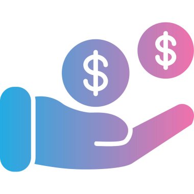 Dolar işaretinin vektör illüstrasyonu