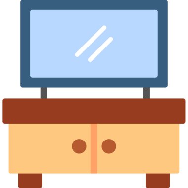 Masa mobilyası masa simgesi düz stil