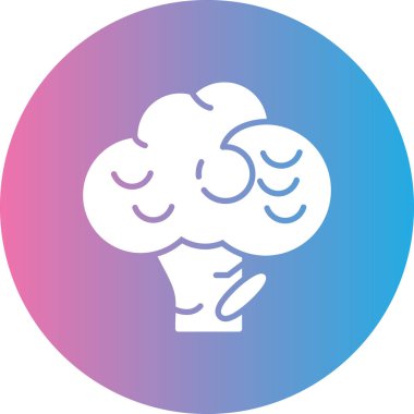 beyin modern ikon vektör illüstrasyonu