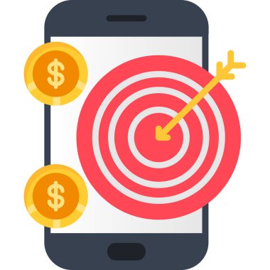 cep telefonu para simgesi düz biçimli