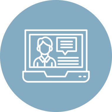 bilgisayar vektör illüstrasyonu, simge