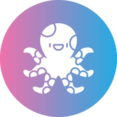 Yengeç. Web simgesi basit illüstrasyon