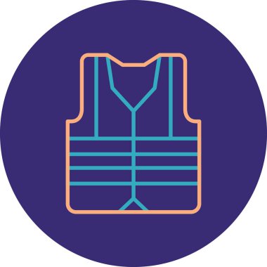 vector illustration of vest icon
