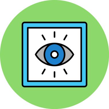 Göz simgesi, vektör illüstrasyonu